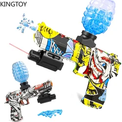 Electric Gel Bullet Gun Eco-friendly Gel balster Gun Toy Kids Airsoft Pistol Holiday Gift kid Electric water  Ball Fake Gun