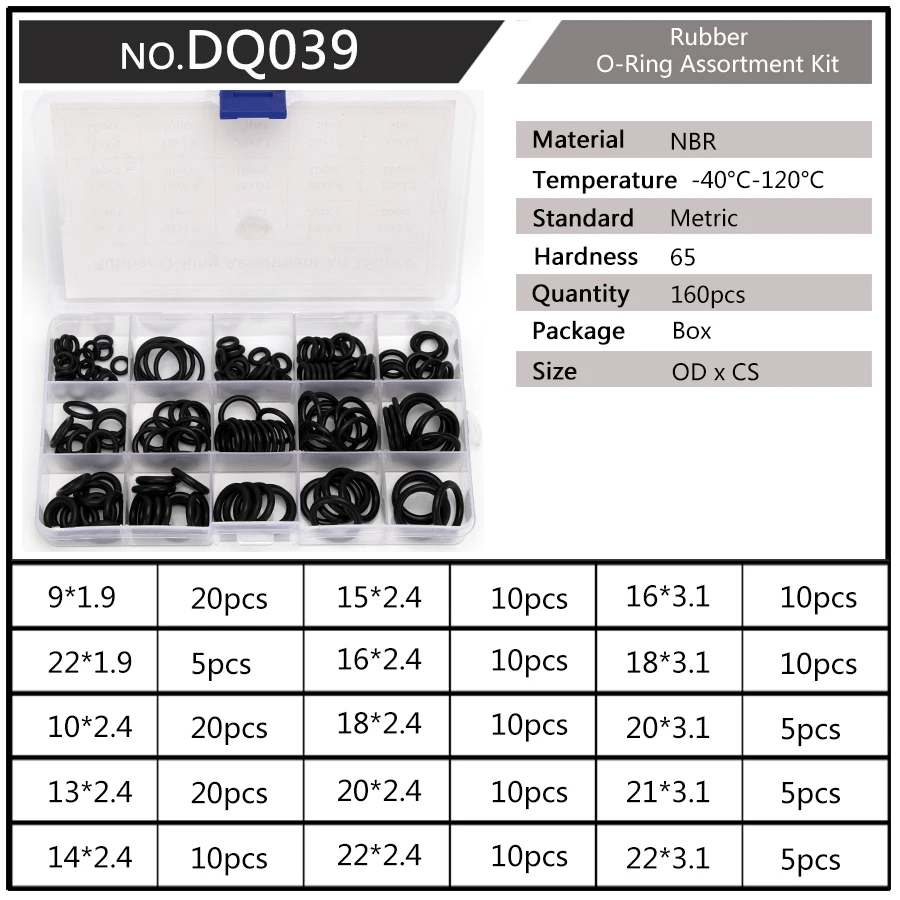 150PCS PCP Paintball Airsoft NBR ปะเก็นยางเปลี่ยนซีล O-แหวนชุด OD 6-30 มม.มิลลิเมตร CS 1.5 มม.1.9 มม.2.4 มม.3.1 มม.