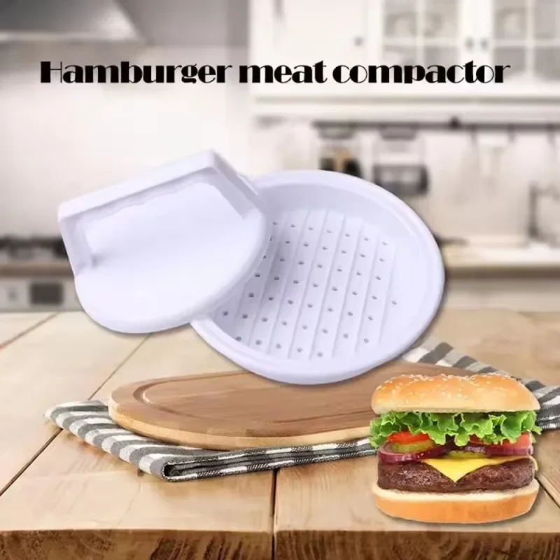 Presse à hamburger en plastique de qualité alimentaire, outil de presse à viande bricolage, machine à galettes, moule à hamburger, 1 ensemble