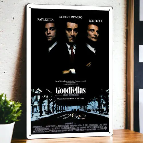 Goodfellas (1990) Metal Movie Poster Tin Sign Plaque Film 8