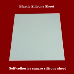 1pcs Black/White Single-Sided Self-Adhesive Silicone Strip Silicone Rubber Sheet Non-Slip High Temperature Mat 0.5/1/2/3/4/5mm