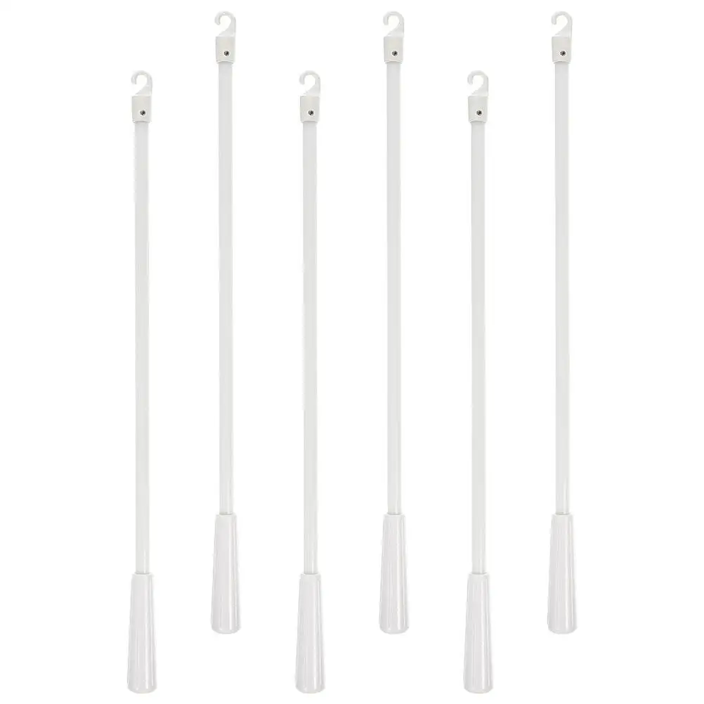 

6 Pcs Blind W Replacement Long Rod For Window Tilt Vertical Blind Pull White 12 Inch Glass Fiber Home Office Hotel