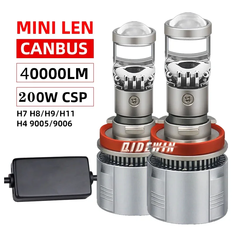 

H4 H7 LED Mini Projector Lens H8 H11 Canbus 9005 HB3 9006 HB4 40000LM LED Car Headlight Bulbs 6000K Lamp 12V LHD Hi/Lo Beam