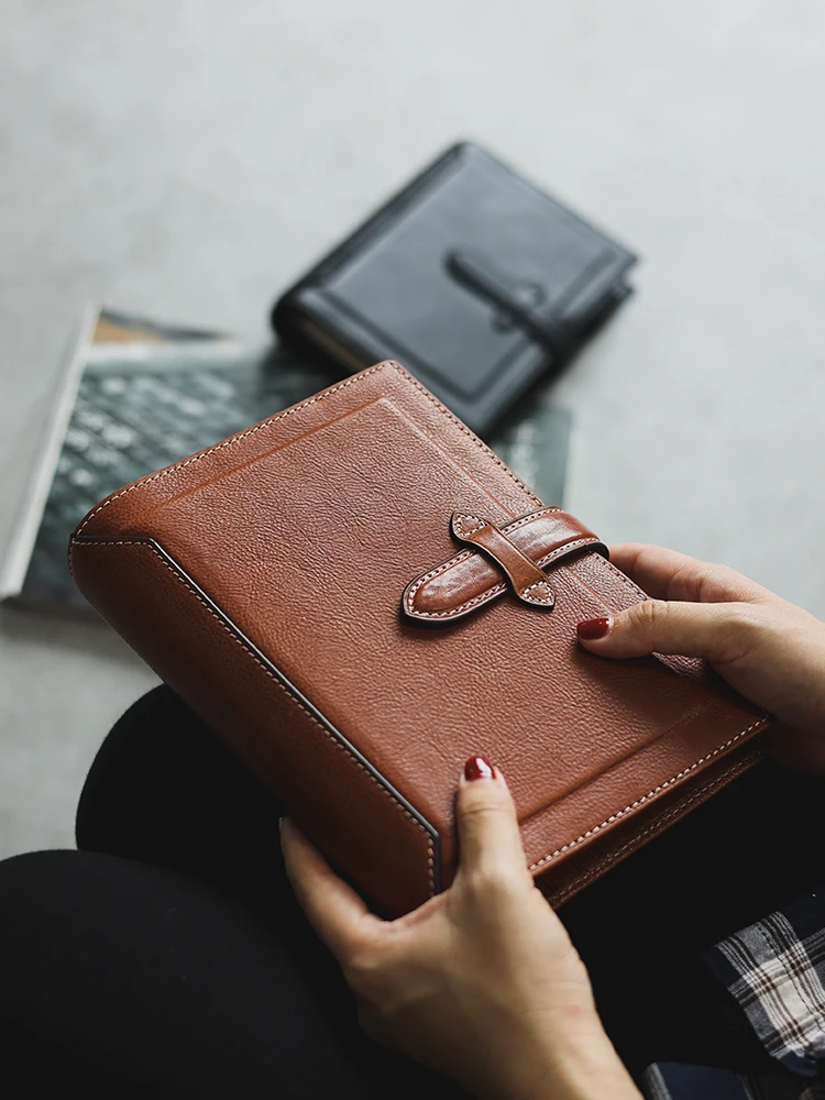 

Leather notebook notepad travel notebook binder