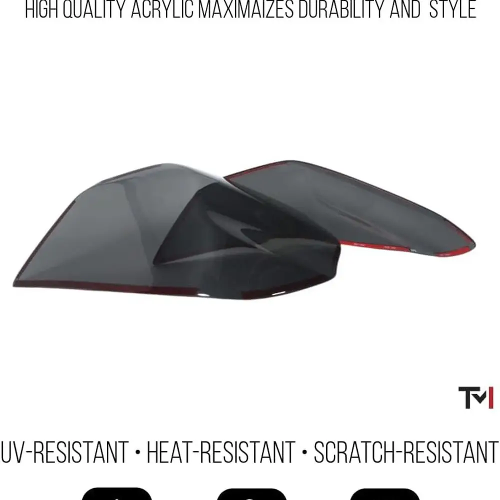 Geräucherte Acryl-Rücklichtlampenabdeckungen für Subaru WRX/STI 2015–2021