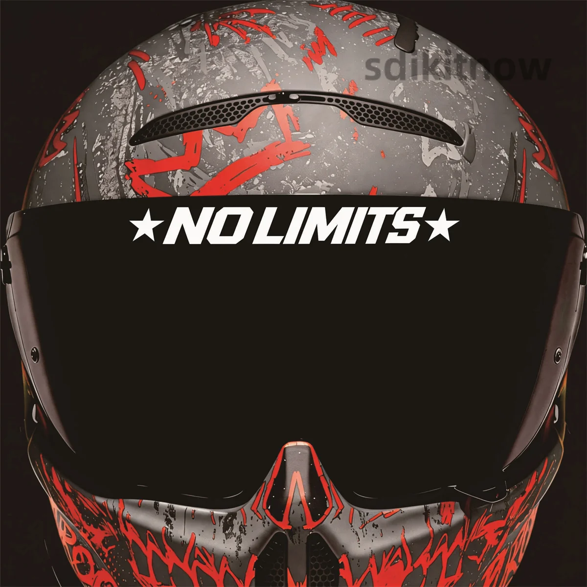 No Limits Sticker Waterproof Vinyl Decal Bike Helmet Motorcycle motorbike decoration for BMW Triumph Ducati KTM Yamaha Honda
