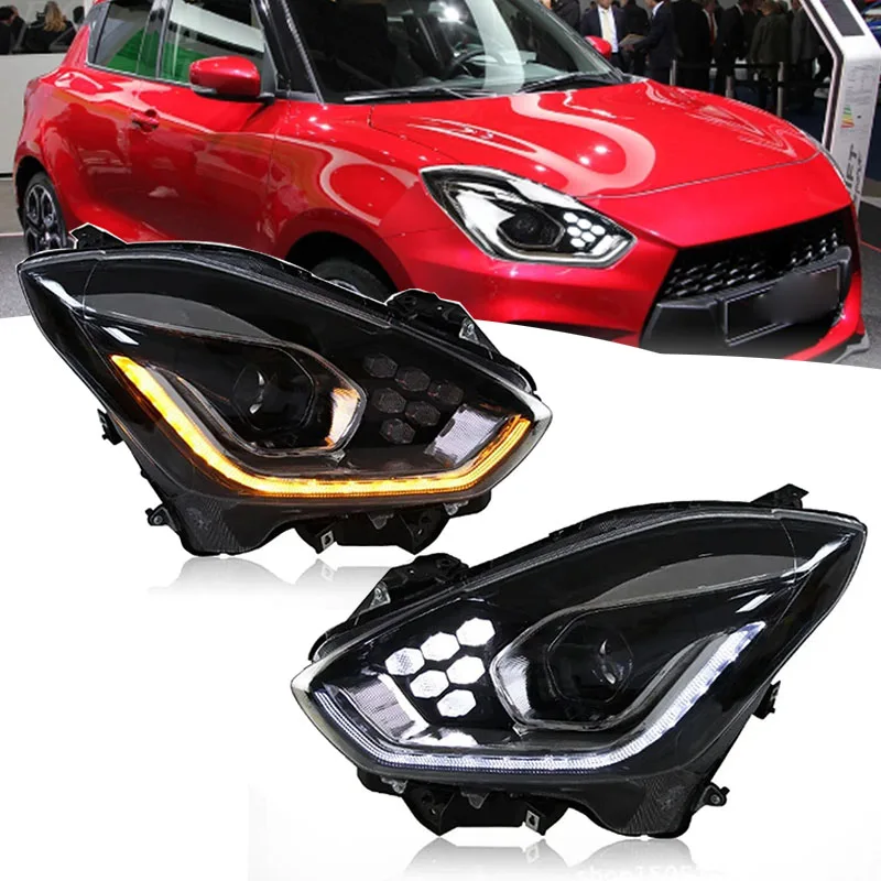 

Replace Headlamp Halogen Xenon Headlights Car LED Headlights for Suzuki Swift 2018 2019 2020 2021