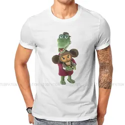Cheburashka Soviet Russian Cartoon Gena Cheburashka Tshirt Top Graphic Men Fashion Summer Men's Clothing Cotton Harajuku T Shirt