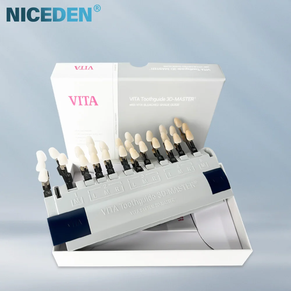 VITA-3D Master Dental Bleach Shade Guia para Clareamento Dental, 29 Cores, Clínica Odontológica, Placa Colorimétrica