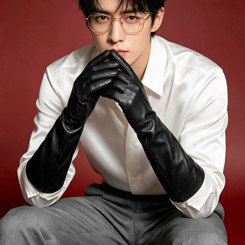 men's-40cm-long-gloves-made-of-first-layer-sheepskin-thin-style-for-spring-and-autumn-fashionable-and-versatile-for-parties-touch-screen-compatible