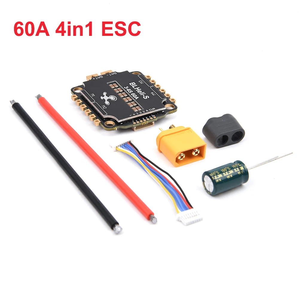 Rc fpvレーシングドローン、vtxスタック、f4 f405 f7 f722、3-6s、60a blheli_s、4in 1、esc 1.6w 2.5w、fpv、Mark4フレーム用フライトコントロール