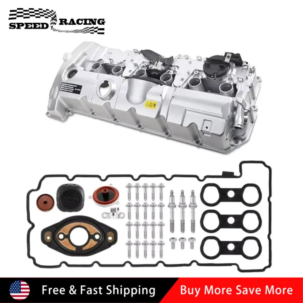 

584950 11127552281 11127582245 1112755969 Upgrade Aluminum Valve Cover Sliver For 2009-2013 BMW 328i xDrive 2007-2012 BMW X3