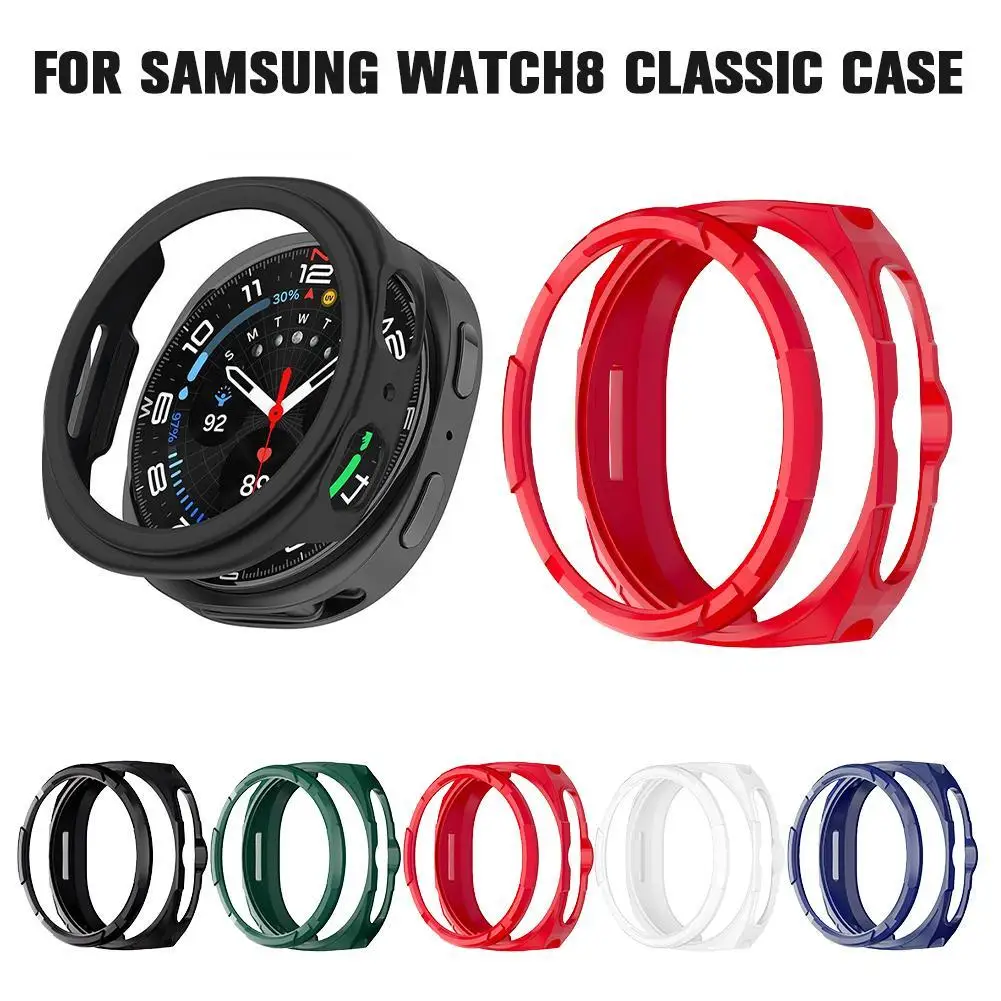 

Защитный чехол для Samsung Galaxy Watch 8, классический аксессуар, чехол для Samsung Watch 8, полый чехол для ПК