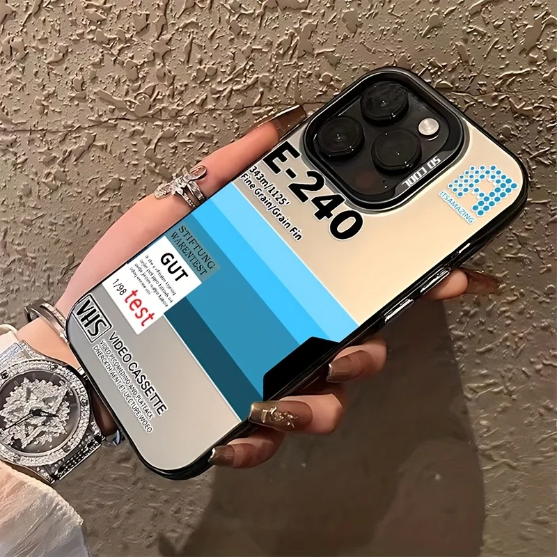 

Simple Air Ticket Tag Mobile Phone Case Shockproof and Anti Slip Frosted Suitable for IPhone 16 15 14 13 12 11 Pro Max Plus Mini
