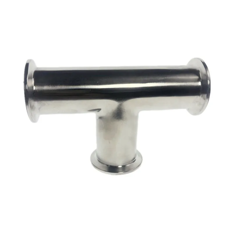 3 Way Tee Sanitary Ferrule Pipe Fitting Stainless Steel SS304