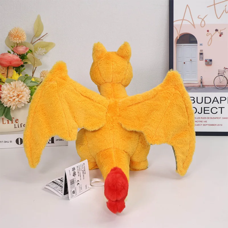 30CM Kawaii Glurak Plüsch Liebesbrief Feuerdrache Weihnachts-Glumanda Puppe Weiche Stofftiere Halloween-Geschenke für Kinder – Detail 5