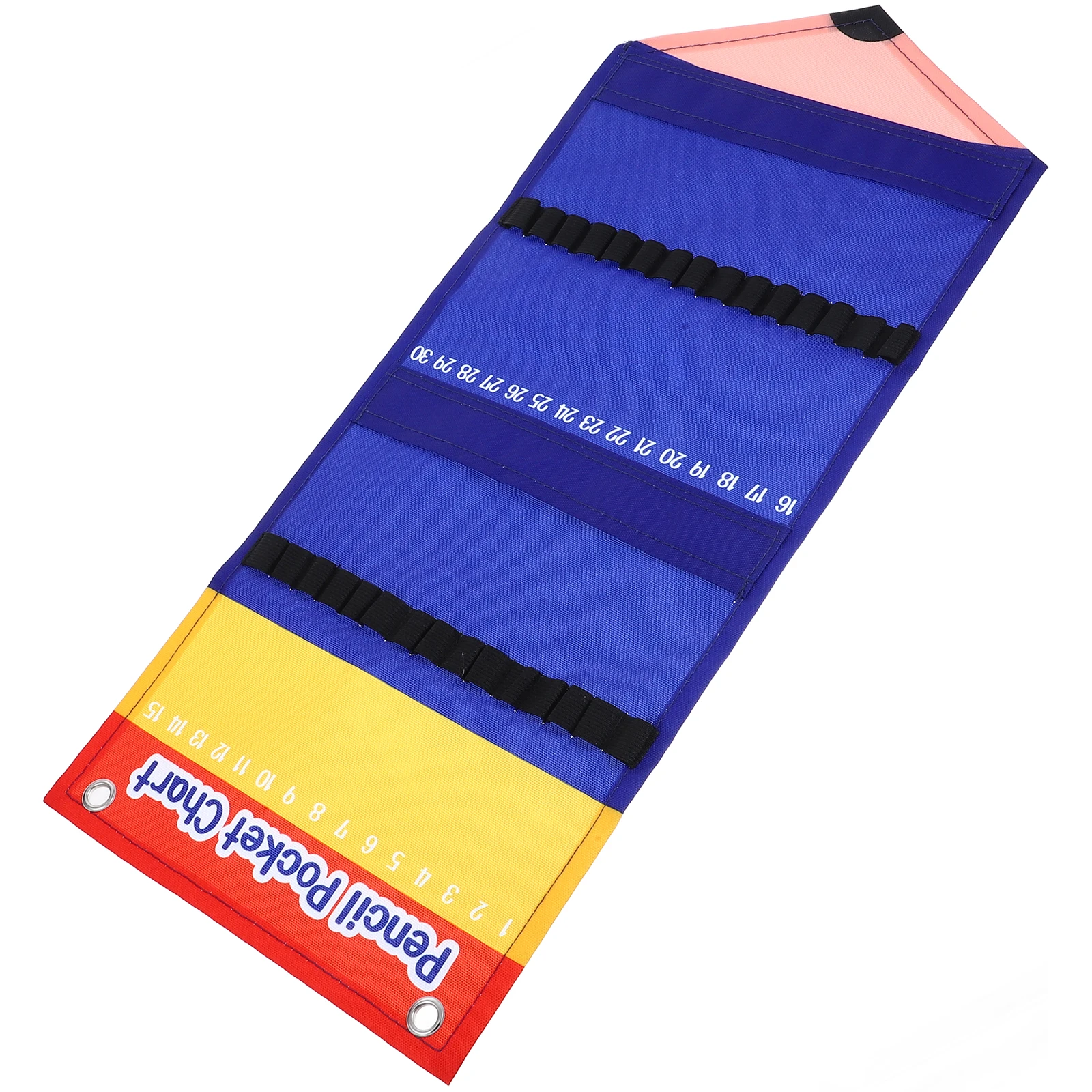 

Multifunctional Pencil Storage Hanging Bag 12 Pocket Canvas Organizer Chart for Classroom School Office Space-Saving