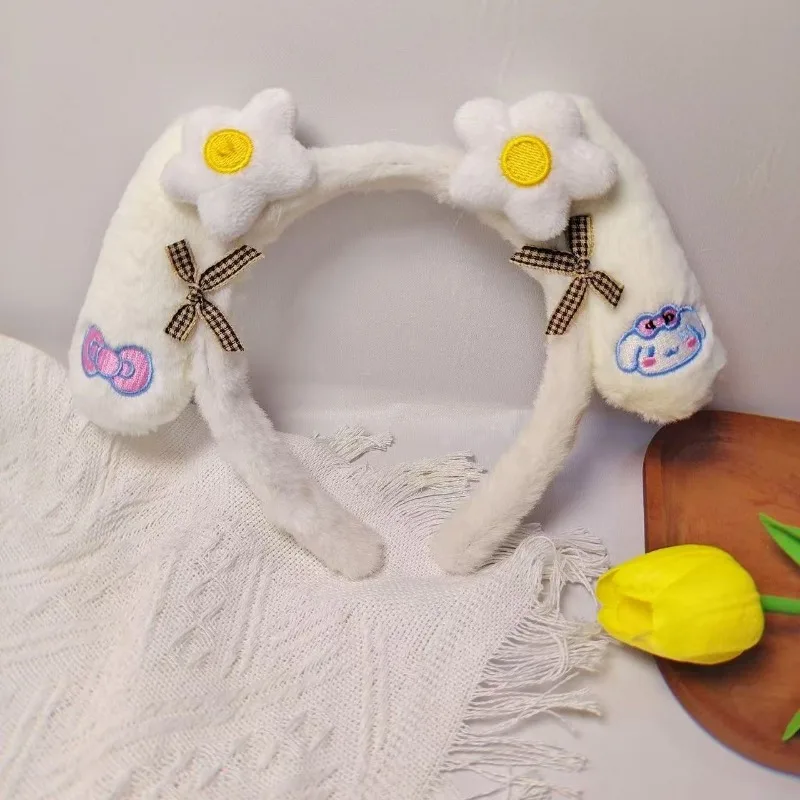 سانريو ماي ميلودي كورومي سينامورول فتاة إبداعية بطاقة شعر لطيفة للغاية كارتونية وجه لطيف صور أداء غطاء الرأس رباط شعر