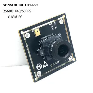Bilashmart HD 2K 4MP 2560X1440 60FPS USB camera module OV4689 Sensor FF 90° Plug and play without drivers Used video shooting