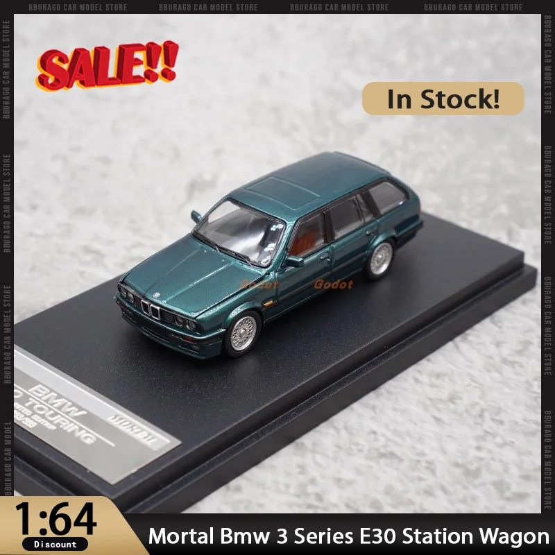 

New In Stock Mortal 1:64 Bmw 3 Series E30 Station Wagon Alloy Car Model Miniature Diecast Bmw Ornaments Custom Toys Kids Gift