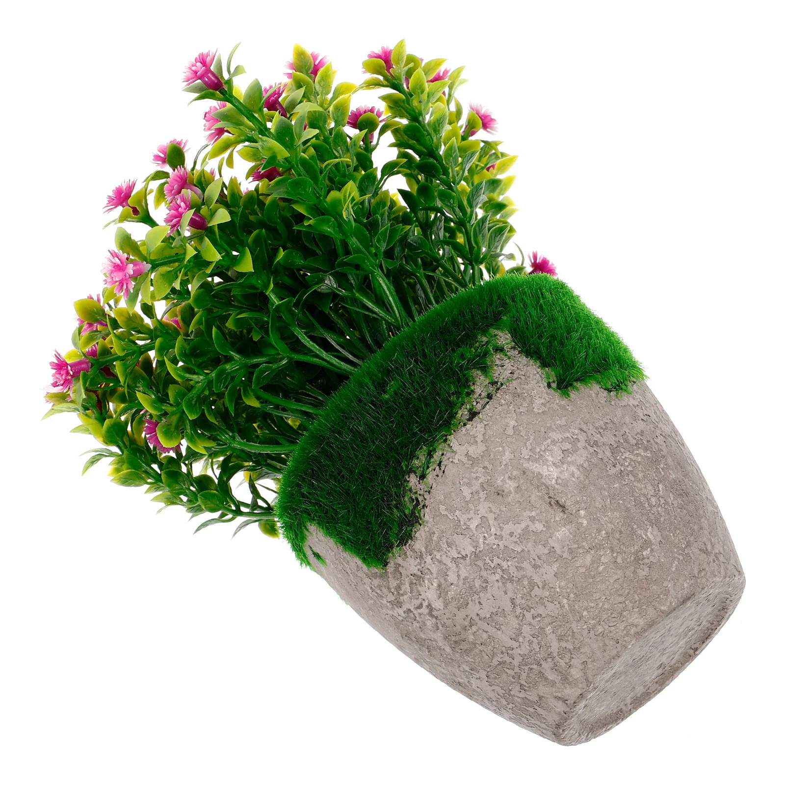 

Artificial Plants Violet Simulated Plastic Flower Bonsai Decorative Accent for Living Room Bathroom Office Decoration