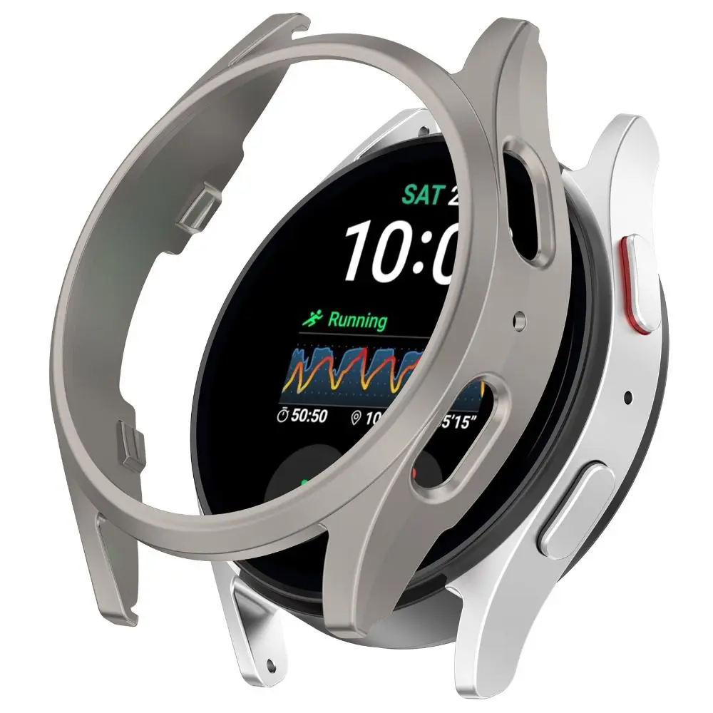 กันชน PC Shell Anti-scratch Hard Shell กรอบป้องกันอุปกรณ์เสริมสําหรับนาฬิกาสมาร์ทสําหรับ Samsung Galaxy Watch 7 40/44 มม