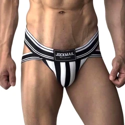 Sexy Men Underwear Jockstrap Cotton Tanga Hombre String Homme Slip Cueca Thong Strap Briefs Gay Underwear Athletic Supporter