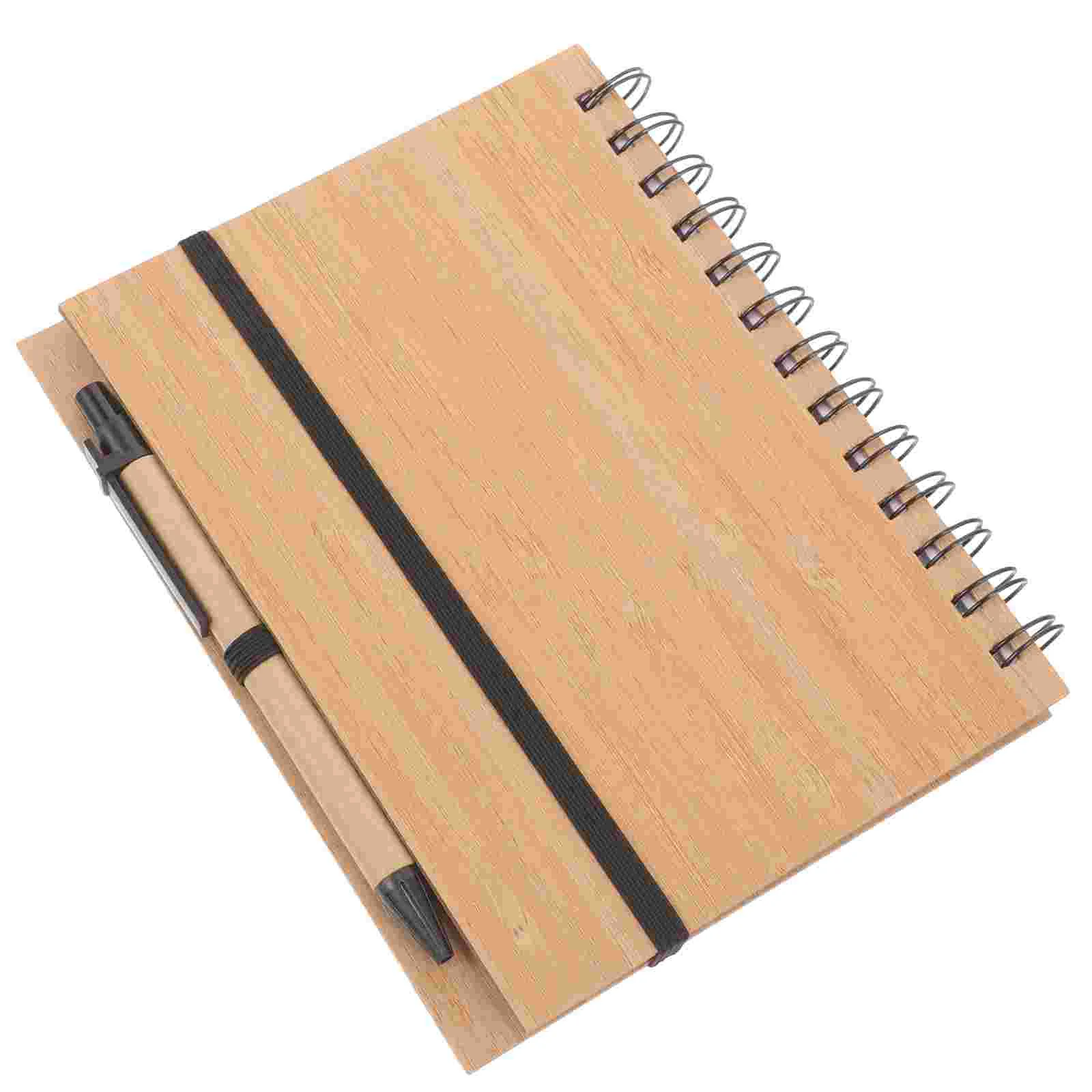 

Notebook Portable Pad Spiral Notepad Multifunction Reminder Board Plan Accessory Bamboo Notepads Convenient Planner