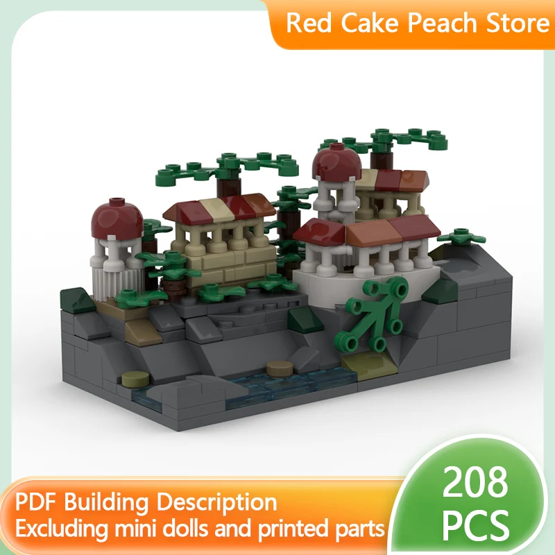 

Конструктор Ring Movie Model MOC: Модульный набор «Убежище на горе» для детей, развивающий творческие способности, идеальный подарок на праздники