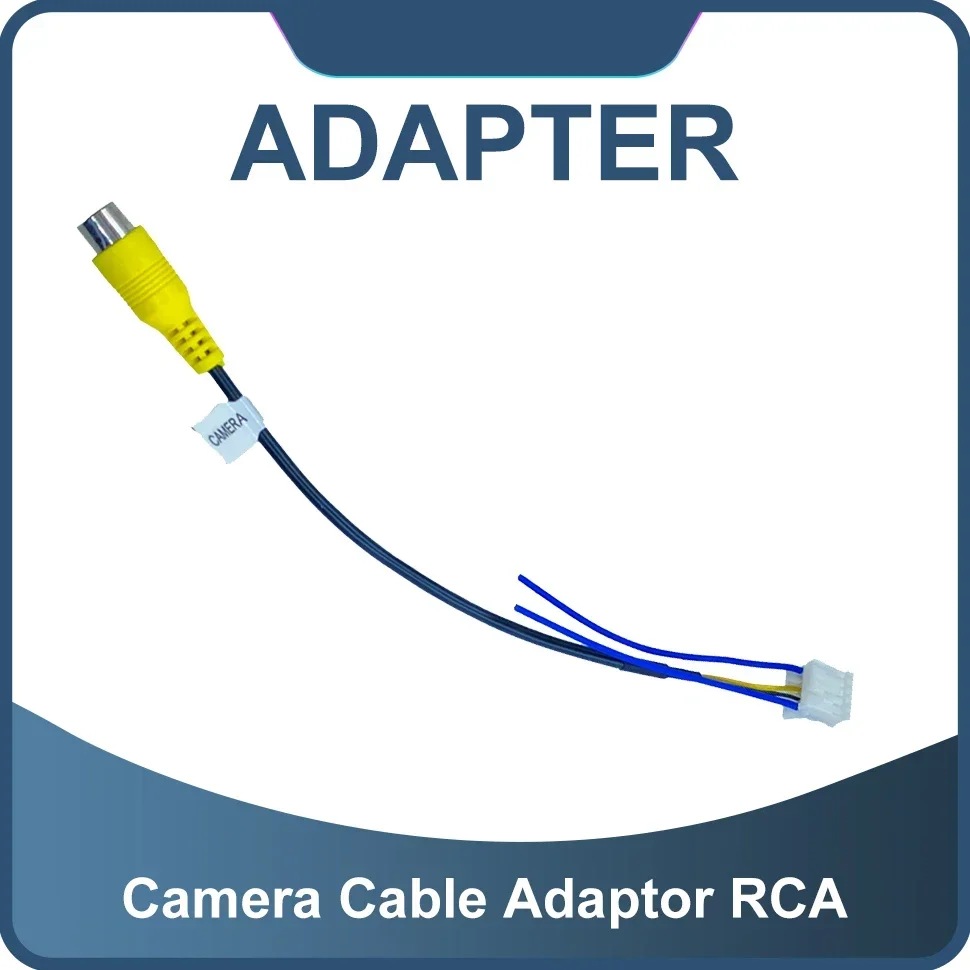 1 Pcs Rear View Backup Camera Cable Adaptor RCA for Car Stereo Android Radio Audio Stereo DVD Player Car Multimedia Monitor