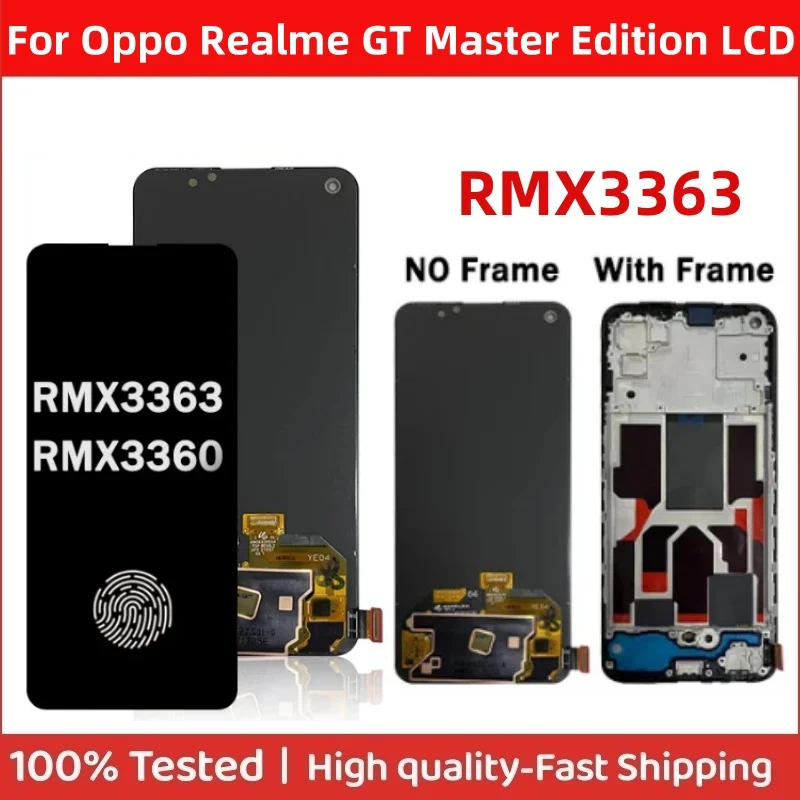 AMOLED For Oppo Realme GT Master Edition RMX3363, RMX3360 Pantalla lcd Display Touch Panel Screen Digitizer Assembly