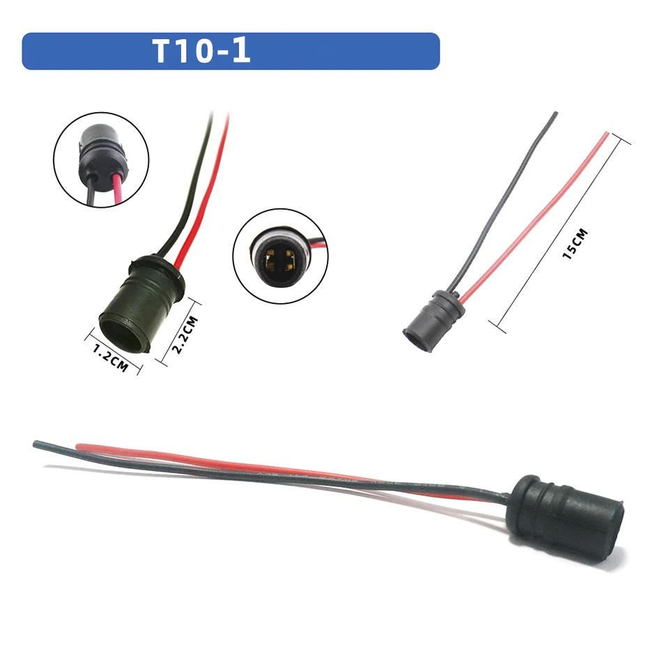Sunicon 2 pz DC 12V T10 W5W 168 194 Gomma Morbida Auto Plug in Lampadina Prolunga Portalampada Connettore Sunicon 2 pz DC 12V T10 W5W 168 194 Gomma Morbida Auto Plug in Lampadina Prolunga Portalampada Connettore