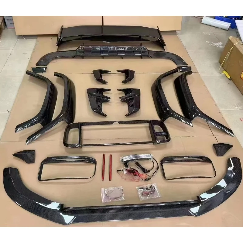 Carbon Fiber Front Bumper Lower Center Mesh Grille Wide Body for W464 Rear Body Kit Accessories for Rocket G900 2019-2024