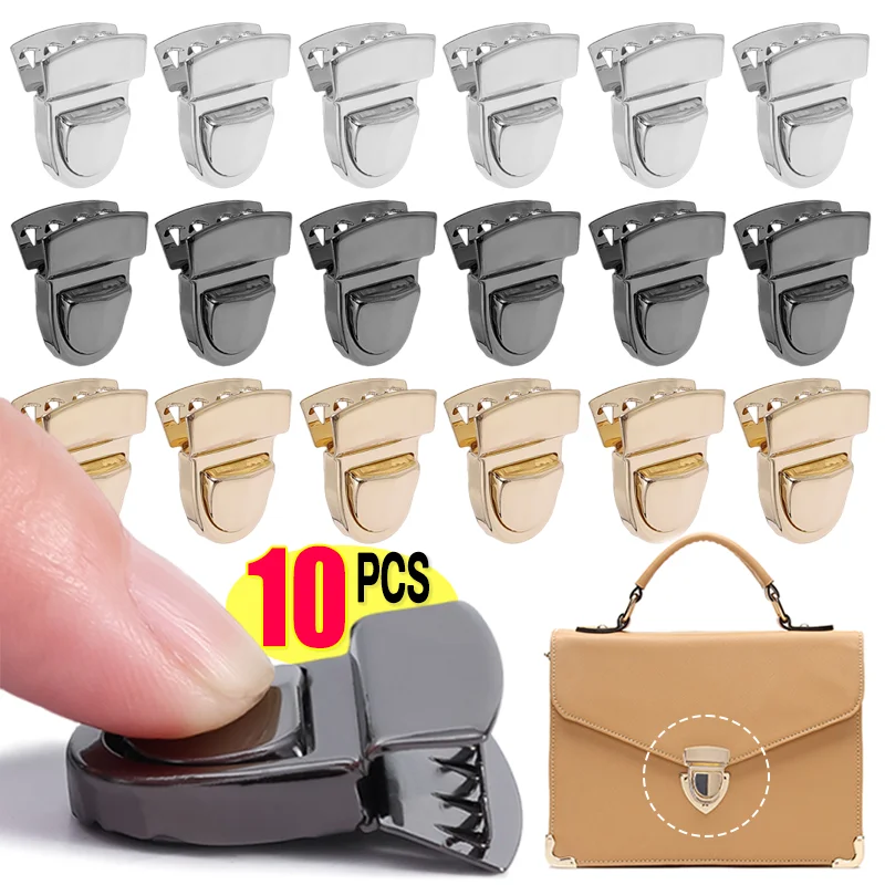 5/10pcs Metal Locks Bag Clasp Catch Buckles for Handbags Shoulder Bag Purse Totes Closures Snap Clasps DIY Craft Bag Accessories