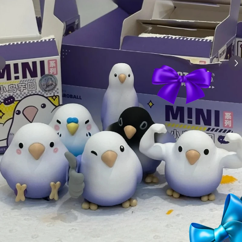 버드 블라인드 박스 배드 배드 버디 3 피규어 미니 타로볼 장난감 미스터리 박스 테이블 장식 카와이 버드 애니메이션 피규어 인형 서프라이즈 선물