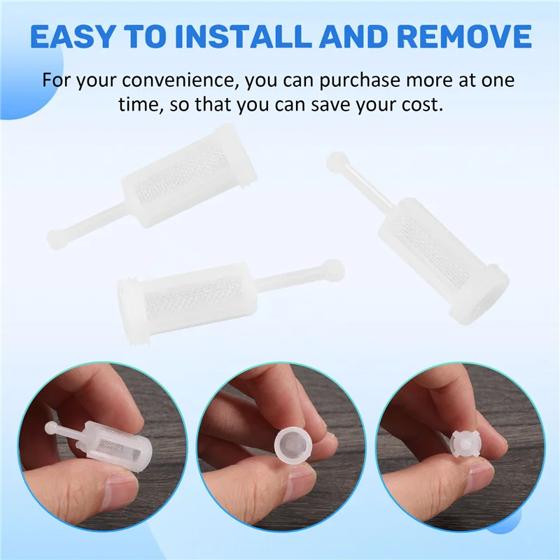 

New Shown-10Pcs Plastic Gravity Typ Spray Filter Pot Diameter 11Mm Total Length 36Mm Can Adapt To The Majority Of Solvent