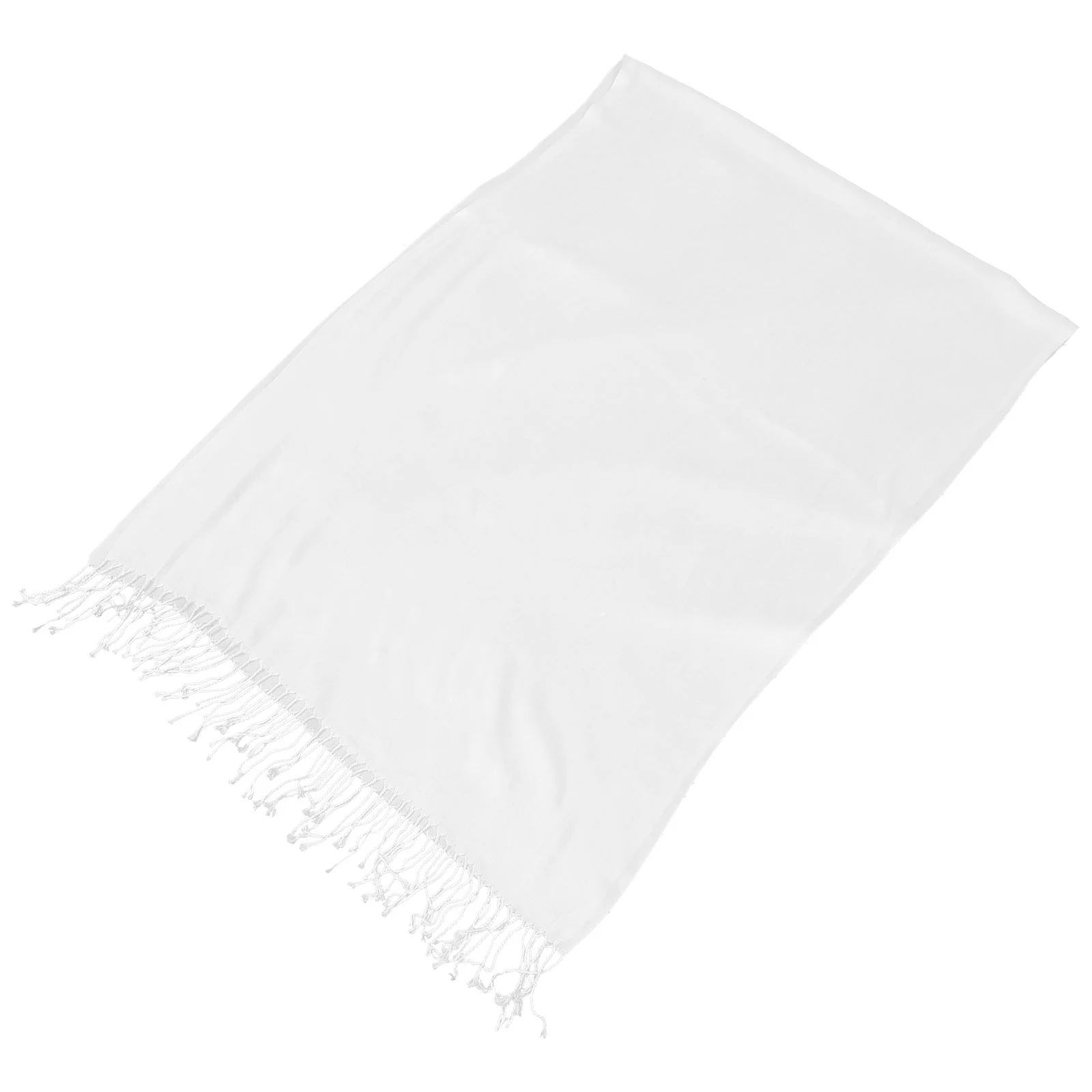 Pure White Scarf Cotton Practical Tie-dye DIY Crafts Accessory Plain Accessories Supply