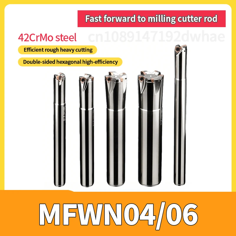 

Новый фрезерный инструмент MFWN C15 C16 C19 C20 C24 C25 2T 3T 4T с двусторонней 90-градусной быстрой подачей, держатель для фрезерования с ЧПУ, инструмент WNMU040304
