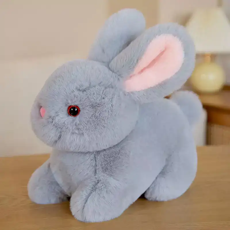 Dookilive Cute Simulation Rabbit Plush Doll Baby Favorite