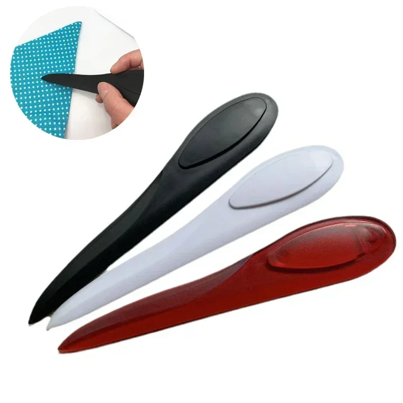 1 pc Plastic Folder Creaser Scoring DIY Bookbinding Leather Crafts Card Making Folding Paper Tools Letter Opener