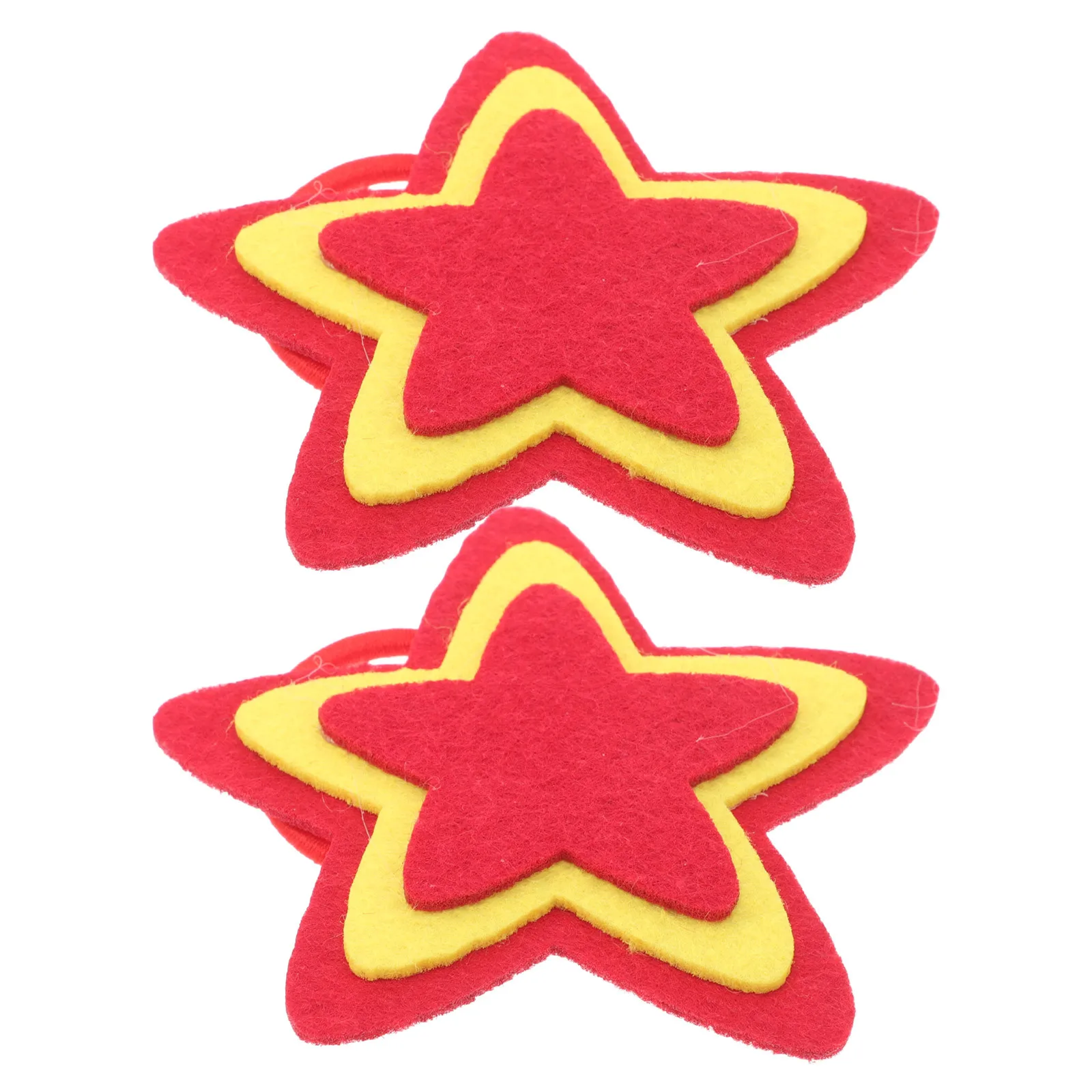 2 szt. Gwiezdne ozdoby na nadgarstek, pięcioramienne bransoletki dziecięce z filcu, bransoletki na rękę dla chłopców, na taniec, sport, imprezę, upominek dla dzieci