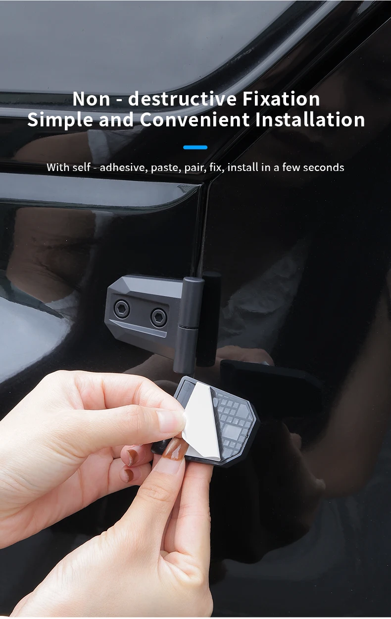 New Car Exterior Decoration Modified Door, Tailgate & Hood Hinge Decorative Sticker Accessories - detail 9