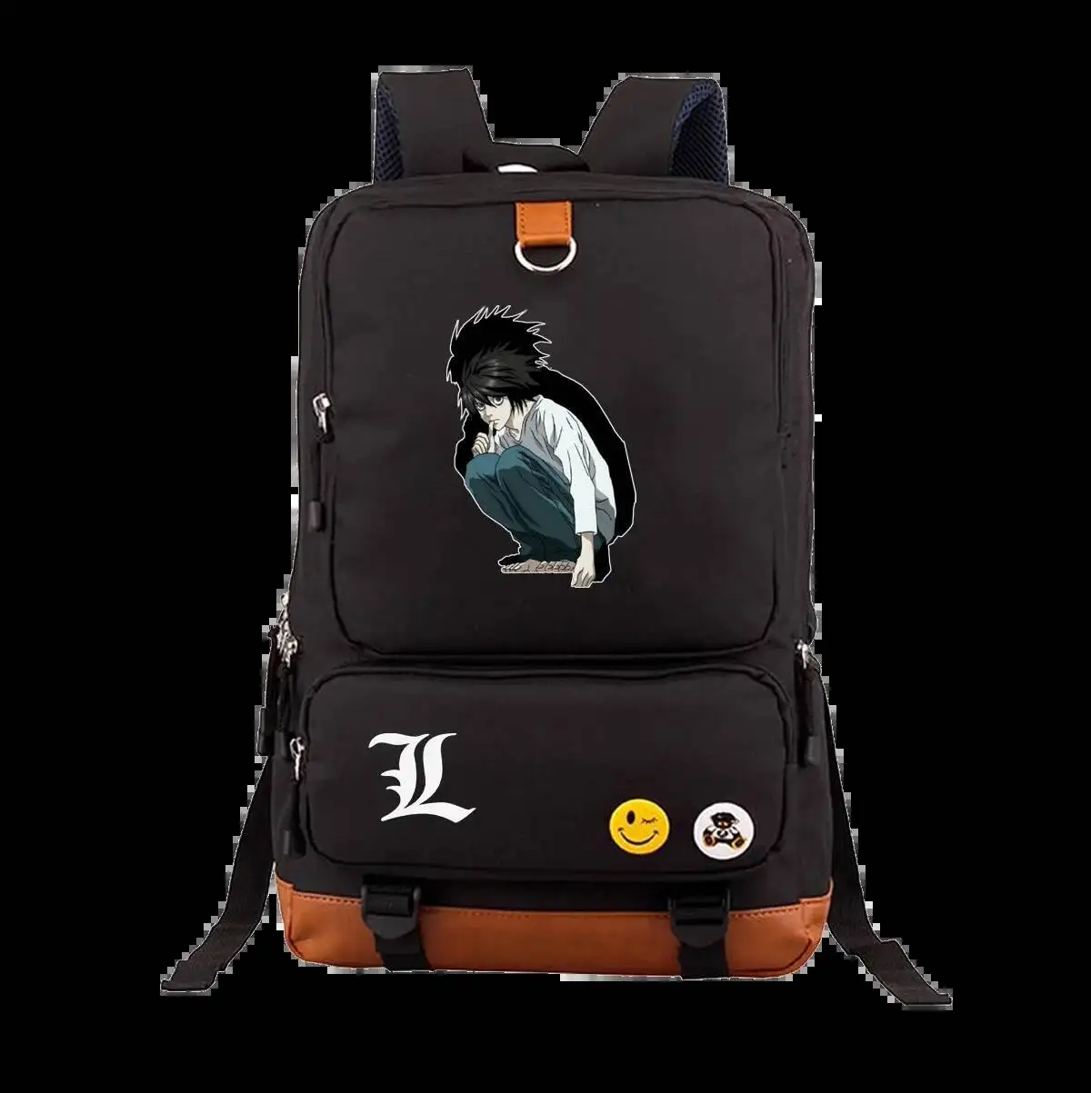 

Anime Game Black Death Note Desu Noto Student Teens School Bags Large Capacity Mochilas Backpacks For Gift