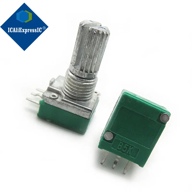 싱글 전위차계 B1K 오디오 앰프 전위차계, 3 다리 RK097N, 5 개