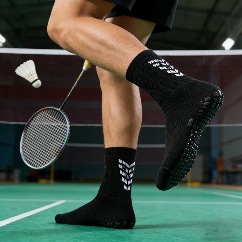 

1/2/3 Pairs Men Women Baseball Rugby Socks Non Slip Grip Sport Football Basketball Soccer Cycling Running Hiking Socks