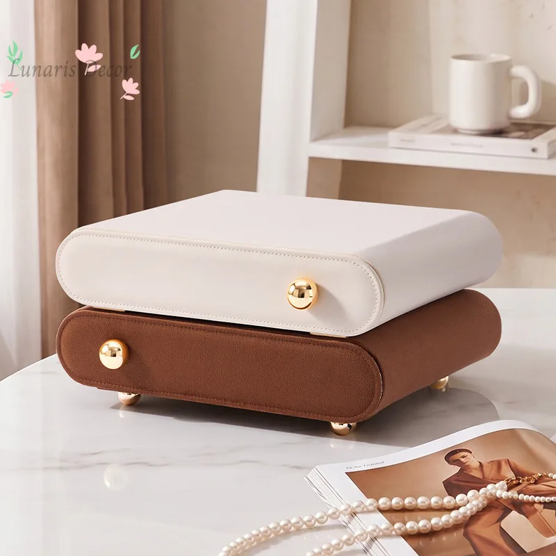 European and American drawer-style jewelry box with large capacity multifunctional combination jewelry box and rings