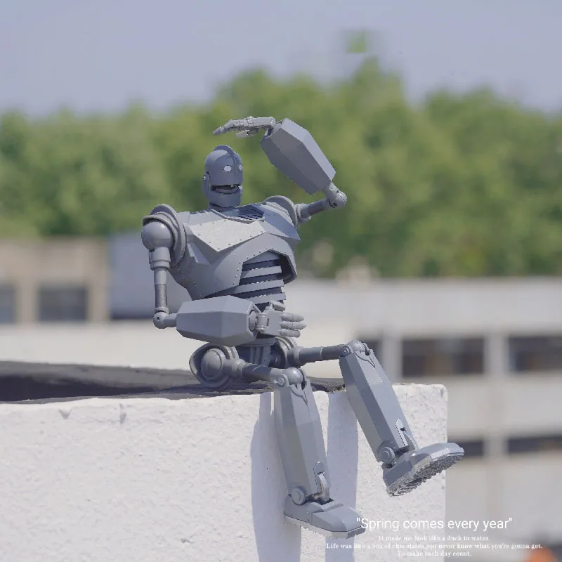 The Iron Giant Action Figure Iron Giant Select Battle Mode Alloy Parts 30 سم مجموعة عرض هدية عيد ميلاد لألعاب الأطفال #5