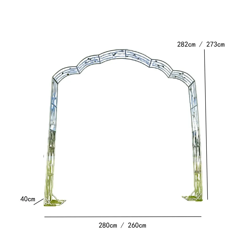 Garden wrought iron arch climbing vine balcony grape rose shelf  traction  flower stand bracket creative