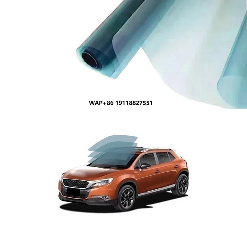 

1.52x30m Self Adhesive Car Window Solar Film Anti Explosion 4Mil Auto Glass Tint Film Sputtering Nano Ceramic Car Tint Film