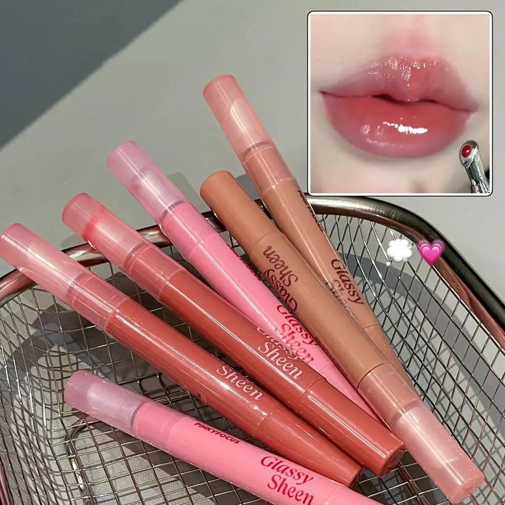 Lip Gloss Vitamin E Lip Serum, Hydrating & Plumping Tinted Lip Gloss, Moisturizing Lip Balm For Glossy Sheer, Smooth Lips